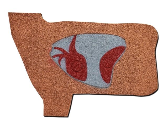 Oncore Targets Deer Vitals Self-Healing Archery Target Brown/White/Grey/Red Medium