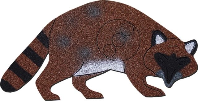 Oncore Targets Raccoon Self-Healing Archery Target Side View Face Forward Brown/White Small