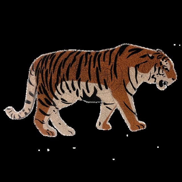 Oncore Targets Tiger Self-Healing Archery Target Orange/Black Medium