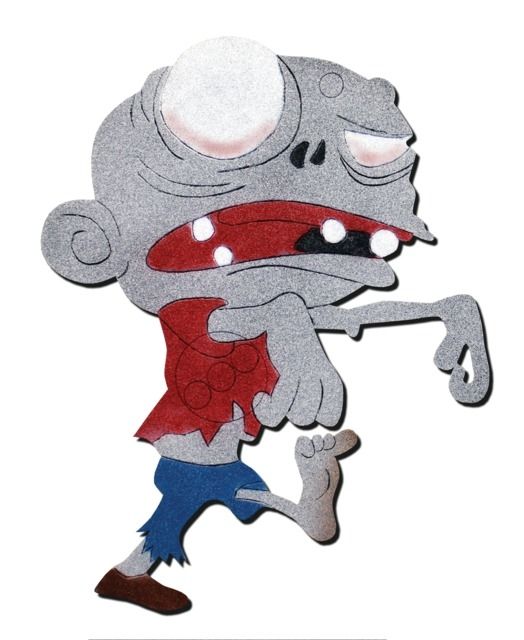 Oncore Targets Zombie Self-Healing Archery Target Walking Kid Gray/Red/Blue/Brown Small