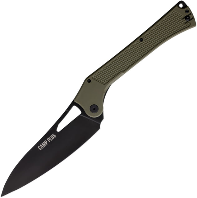 Ontario Knife Camp Plus EDC Linerlock Grn CP ON4325TC - Ontario Knife