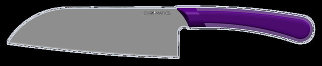 Ontario Knife Chromatics Santoku Knife 6.5in Blade Plastic Handle Small - Ontario Knife
