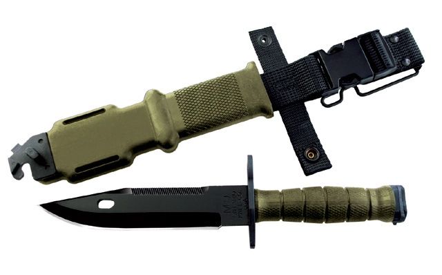 Ontario Knife M9 Bayonet With Scabbard Green OK - Ontario Knife