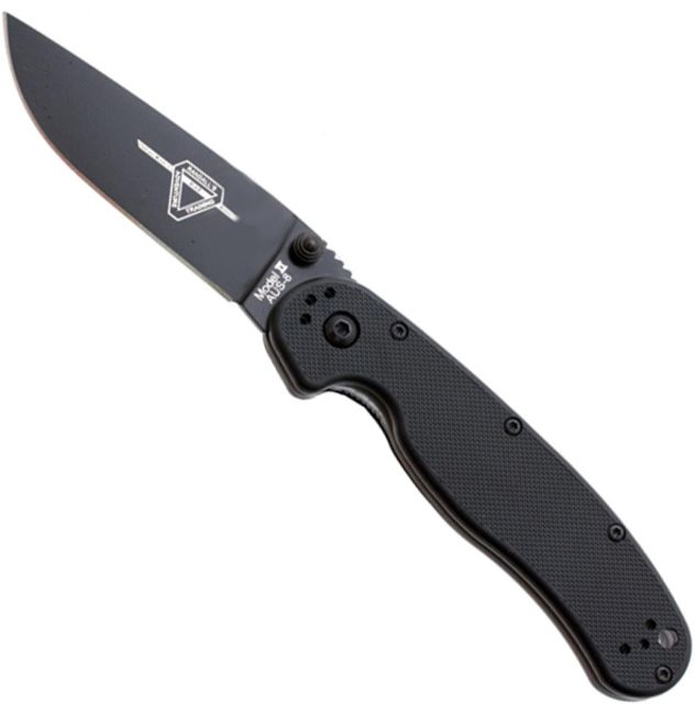 Ontario Knife RAT Model II Folding Knife Black Handle OK - Ontario Knife