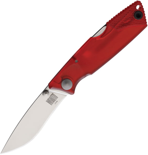 Ontario Knife Wraith Ice Series Red Folding Knife 4in Closed 2.63in Satin 1.4116 Stainless Blade Red Plastic Handle