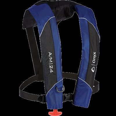 ONYX A/M-24 Auto/Manual Life Jacket Blue