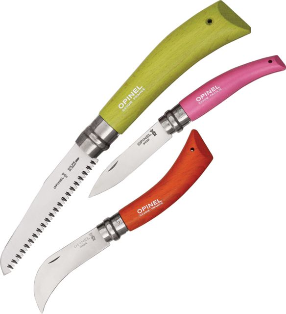 Opinel 3 Pc Gardener's Tool Set Folding Saw Garden Knife Pruner - Opinel