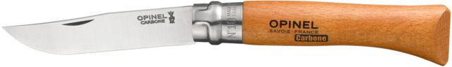 Opinel Carbon Steel Folding Knife No.10 5 1/8in. Beechwood Handle Wood - Opinel