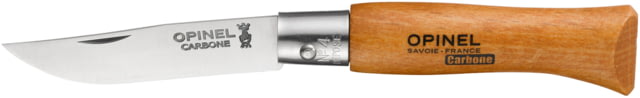 Opinel Carbon Steel Folding Knife No.4 2in Beechwood Handle Wood - Opinel