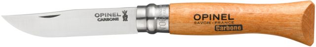 Opinel Carbon Steel Folding Knife No.6 3 5/8in. Beechwood Handle Wood - Opinel