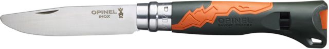 Opinel Outdoor Junior Folding Knife No.7 3in 12C27 Sandvik SS Orange - Opinel