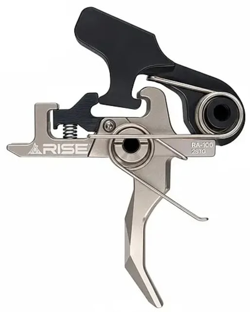 Rise Armament OPMOD HEX-C 2-Stage Trigger Curved 4.5 lb Black/Silver RA-100-HEXC-NIB - RISE Armament