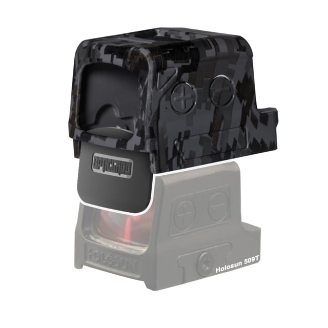 OpticGard Holosun 509T-X2 Red Dot Sight Cover Gunmetal Gray Camo One Size - Opticgard