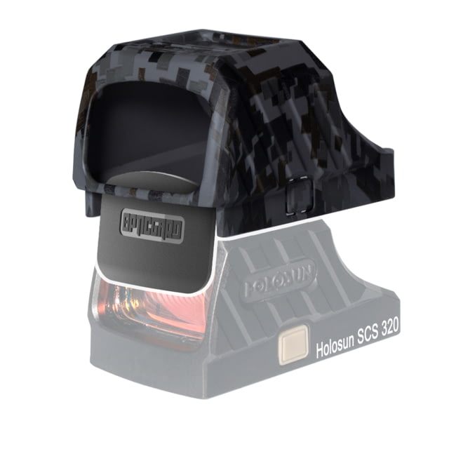 OpticGard Holosun SCS 320 Red Dot Sight Cover Gunmetal Gray Camo One Size - Opticgard