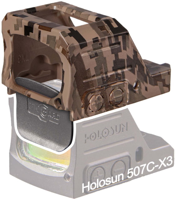 OpticGard Holosun 507C-X3/407C-X3 Scope Cover FDE Camo One Size - Opticgard