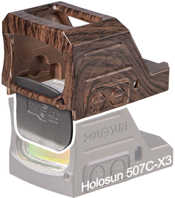 OpticGard Holosun 507C-X3/407C-X3 Scope Cover Dark Wood Pattern One Size - Opticgard