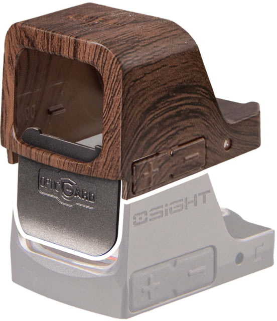 OpticGard Osight C Scope Cover Dark Wood Pattern One Size - Opticgard