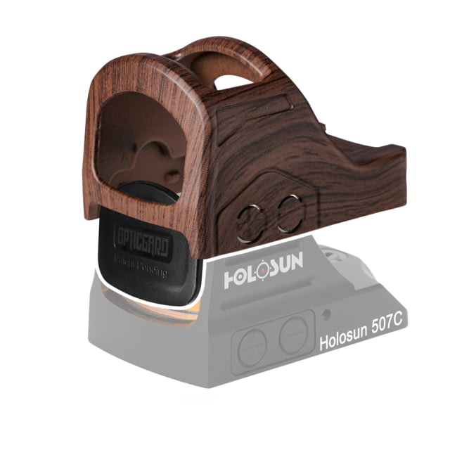 OpticGard Scope Cover for Holosun 507C X2/ 407C X2 Dark Wood Pattern One Size - Opticgard