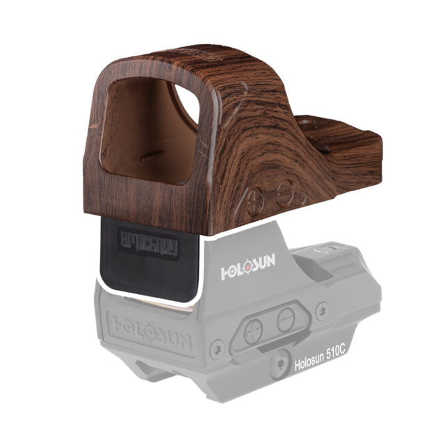 OpticGard Scope Cover for Holosun 510C Dark Wood Pattern One Size - Opticgard