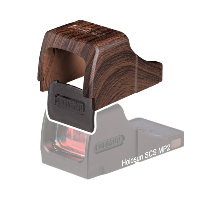 OpticGard Scope Cover for Holosun SCS MP2 Dark Wood Pattern One Size - Opticgard