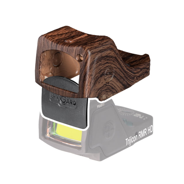 OpticGard Scope Cover for Tirjicon RMR HD Dark Wood Pattern One Size - Opticgard