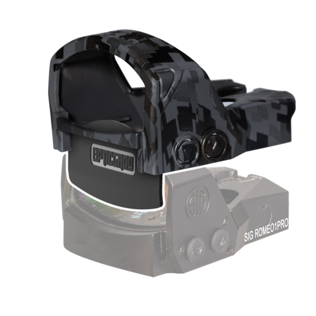 OpticGard Sig Sauer Romeo1Pro Red Dot Sight Cover Gunmetal Gray Camo One Size - Opticgard