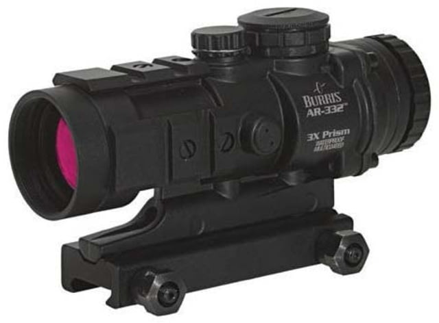 OpticsPlanet Exclusive Burris AR-332 3x32mm Prismatic Red Dot Sight Ballistic CQ Reticle Black - Burris