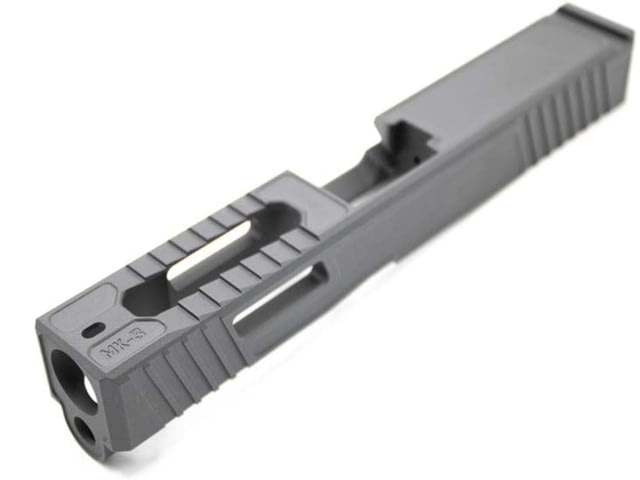 OpticsPlanet Exclusive EC Defense MK-3 Stripped G19 Pistol Slide Sniper Grey EC MK3 SNIPER GREY - Ec Defense