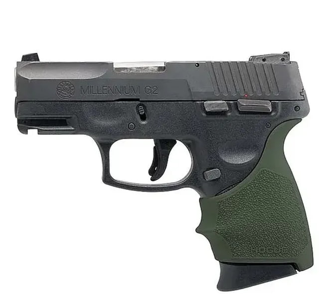 Hogue HandAll Beavertail Grip Sleeve - Taurus G2 G2C Green - Hogue