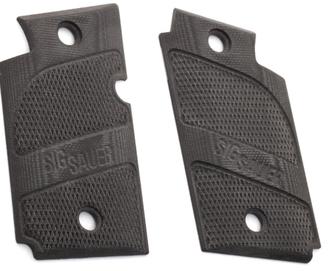 OpticsPlanet Exclusive Hogue Handgun Grip SIG Sauer P938 G10 Checkered Pattern Solid Black Sig P938 - Hogue