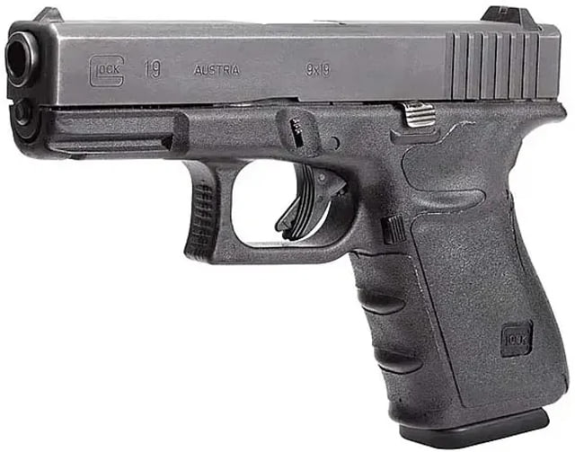 Hogue Wrapter Adhesive Grip For Glock 17 17MOS 22 31 34 34MOS 35 35MOS Small Frame Full Size Generation 4 Small Backstrap Rubber Black