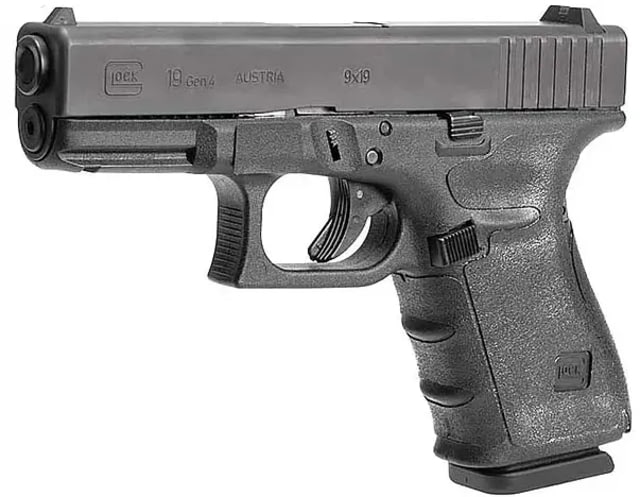 Hogue Wrapter Adhesive Grip For Glock 19 19MOS 23 32 Small Frame Compact Generation 4 Small Backstrap Rubber Black