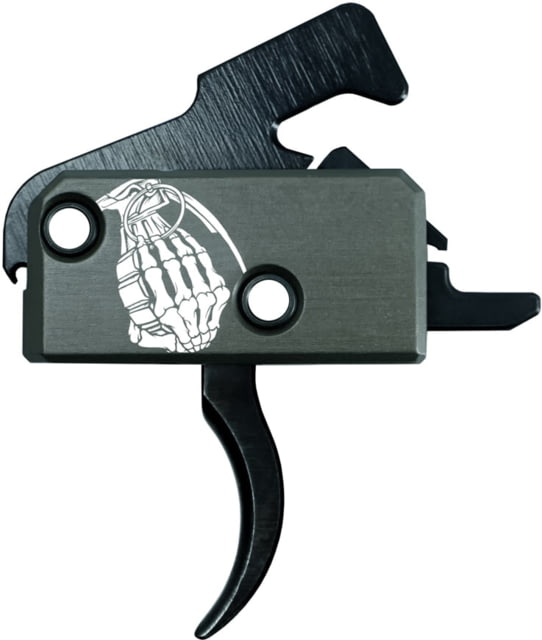 EDEMO OpticsPlanet Exclusive RISE Armament Limited Edition Ranger Road Trigger with Anti-Walk Pins Curved Grey RA-140-OP-RGR EDEMO2 - Rise Armament