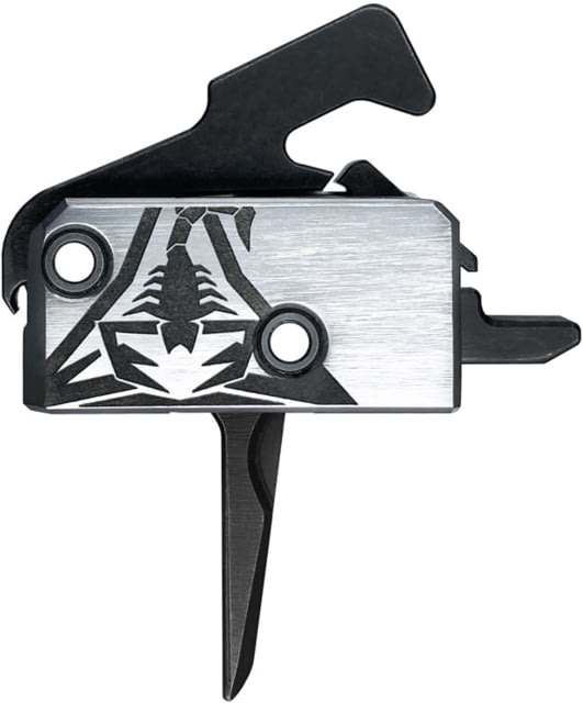 OpticsPlanet Exclusive RISE Armament RA-242 Enhanced Rifle Trigger Flat 3.5lb Pull Weight Anodized Graphite Black - RISE Armament