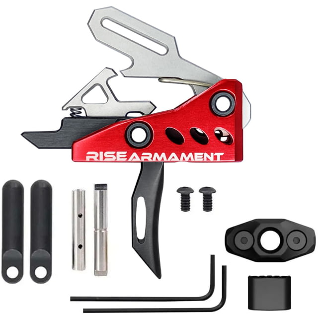 OpticsPlanet Exclusive RISE Armament RA-535 Advanced-Performance Trigger Single Stage System 3.5lb Pull Weight Black - Rise Armament