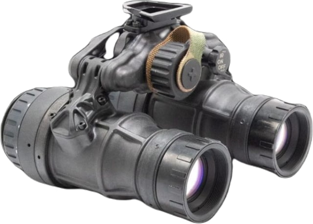Steele Industries DTNVS Dual Tube Night Vision Goggle 1x3mm Elbit Thin Filmed White Phosphor Com Spec Matte Black - Steele Industries