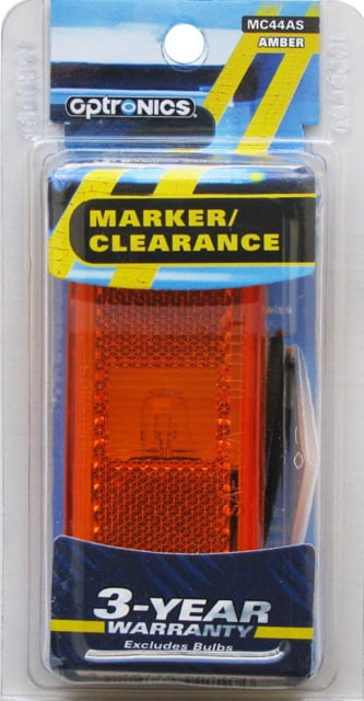 Optronics Mark Light Rect 2Wire Amber - Optronics