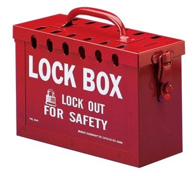 Brady 13 Lock Group Lock Box Blue  Unit EA