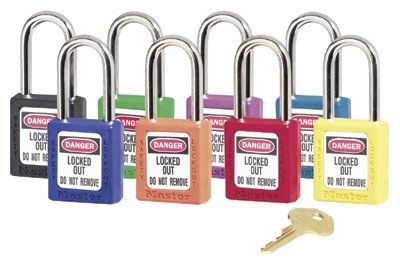 Master Lock 6 Pin Red Safety Lock-out Padl Unit PK