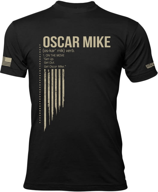 Oscar Mike OM Definition Tee - Men's T-Shirts, Black, XL, M-OM-BLACK-01-0084-XL