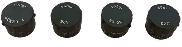 Osprey Global BDC Elevation Turrets For Compact Riflescopes 223 165 Grain Black CP 223 BDC - Osprey Global