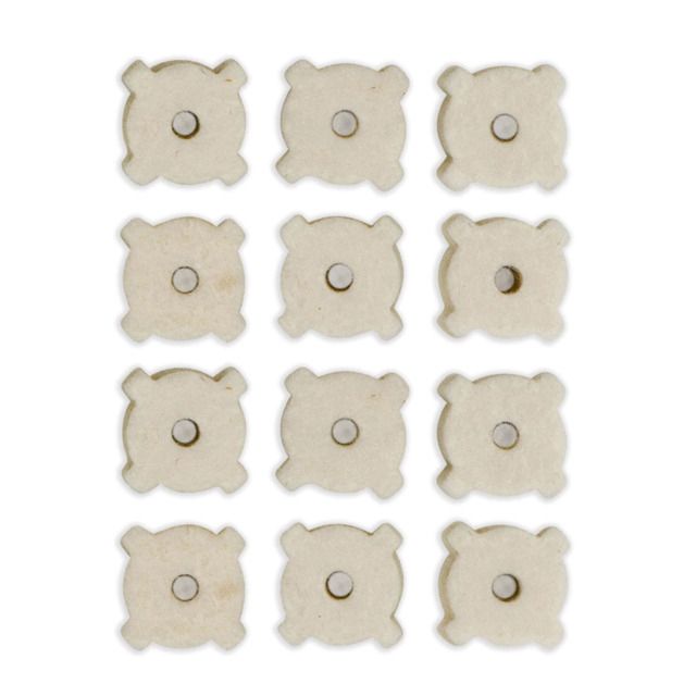 Otis Technology Star Chamber Cleaning Pads w/Twist Top Container5.56MM - 200 Pack White - Otis Technology