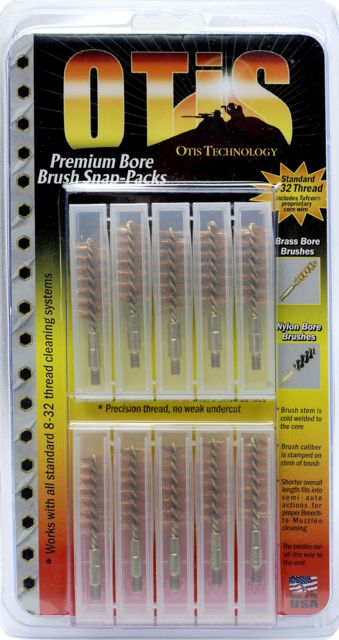 Otis Technology .45 Caliber Bronze Bore Brushes - 10 Pack Combo - Otis Technology