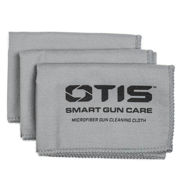 Otis Technology Microfiber Gun Cloth 3 Pack Grey Small