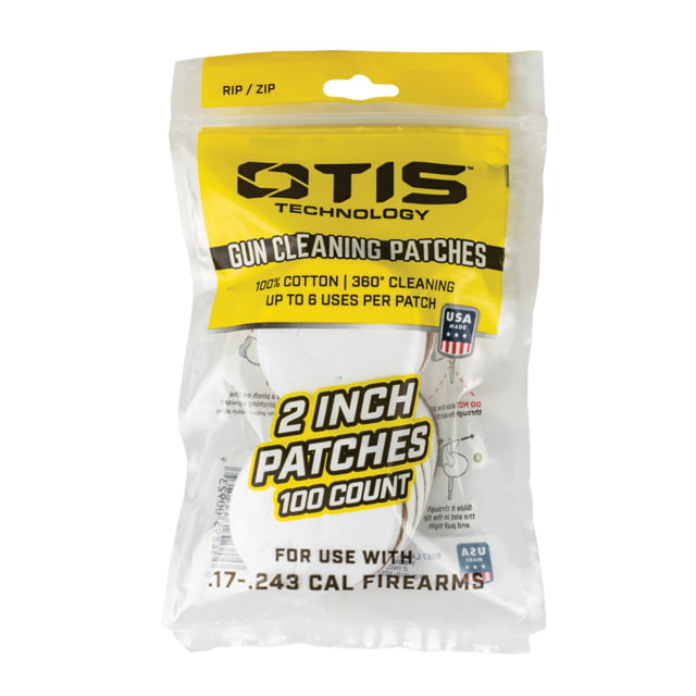 Otis Technology Round Cleaning Patches 1000 Patches White Small 2in