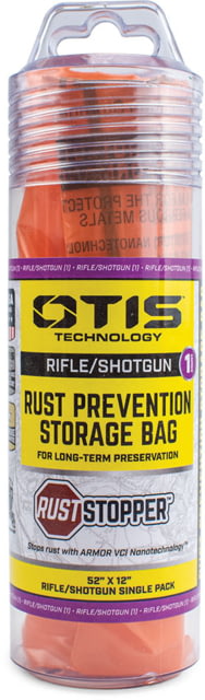 Otis Technology Rust Stopper Rust Prevention Storage Bag - 1 Pack Rifle/Shotgun Orange 12inx 52in - Otis Technology