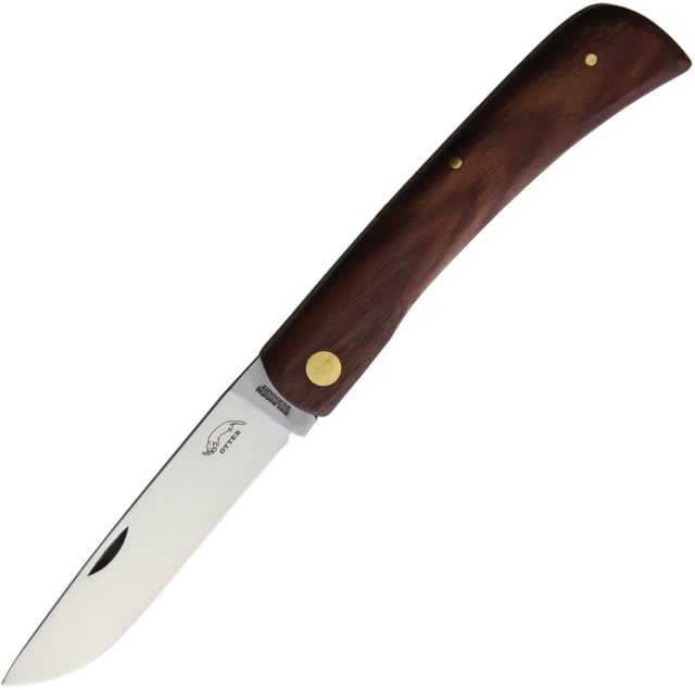OTTER-Messer Large Hippekniep Root Walnut Folding Knife Satin finish stainless blade 4.75in closed 145 WNB - Otter-Messer