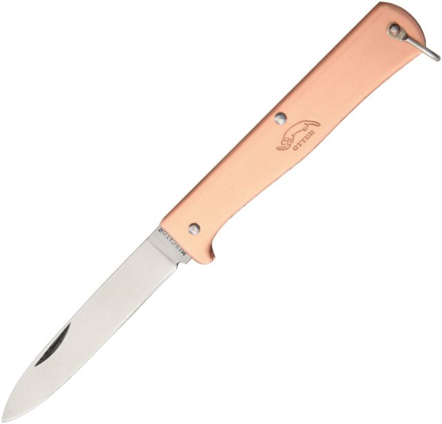 OTTER-Messer Sm Mercator Copper Stainless Folding Knife3inStainless SteelStandard EdgeSatin - Otter-Messer