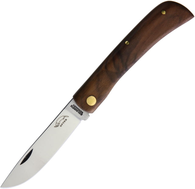 OTTER-Messer Small Hippekniep Folder Walnut Folding Knife 2.63" satin finish carbon steel blade Walnut handle 144 WNB - Otter-Messer