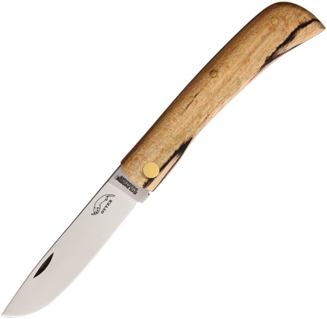 OTTER-Messer Small Hippekniep Ice Beech Folding Knife Satin finish carbon steel blade Ice Beech handle 144 EIBU - Otter-Messer